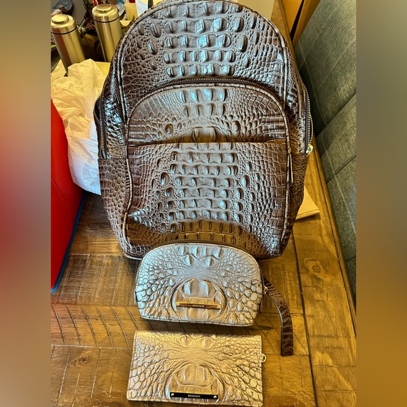 Brahmin Bags Authentic Brahmin Backpack Wallet And Pouch Poshmark